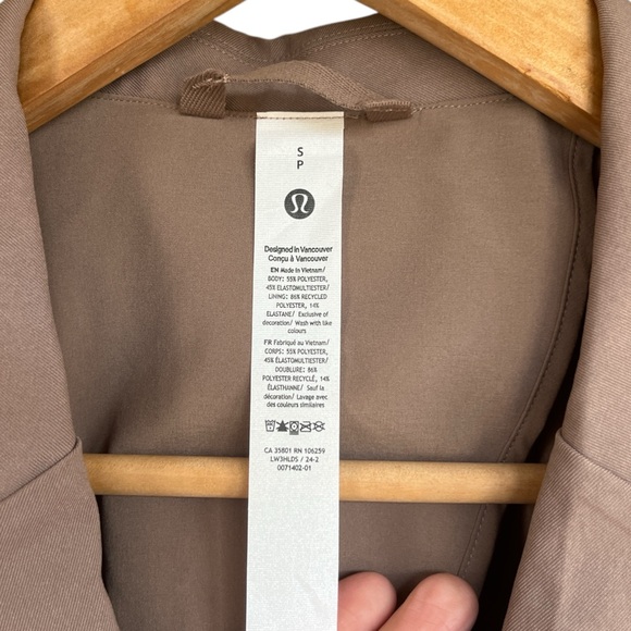 Lululemon Relaxed-Fit Twill Blazer Women’s Size Small P - Picture 6 of 10